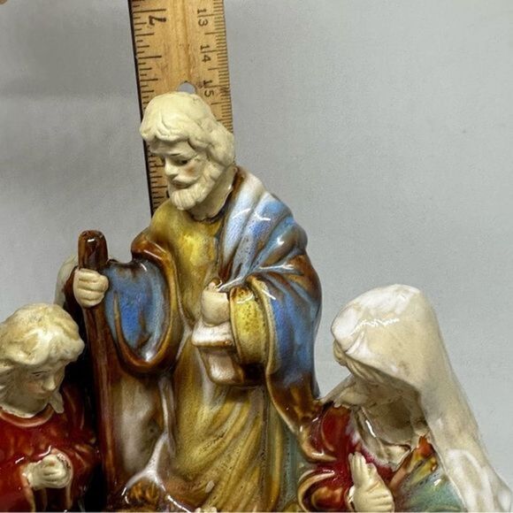 VINTAGE Holy Night Porcelain‎ Nativity One Piece Mint New in Box - Picture 10 of 10